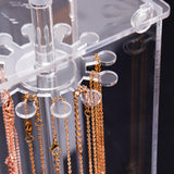 Maxbell Necklace Storage Box Display Holder Chain Organizer for Wardrobe Countertop
