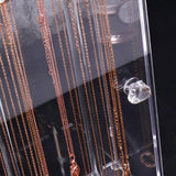 Maxbell Necklace Storage Box Display Holder Chain Organizer for Wardrobe Countertop