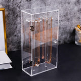 Maxbell Necklace Storage Box Display Holder Chain Organizer for Wardrobe Countertop
