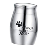 Maxbell Cremation Memorial Urn Remembrance Waterproof Souvenir Organizer Pet Urn Footprint pattern