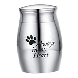 Maxbell Cremation Memorial Urn Remembrance Waterproof Souvenir Organizer Pet Urn Footprint pattern