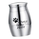 Maxbell Cremation Memorial Urn Remembrance Waterproof Souvenir Organizer Pet Urn Footprint pattern