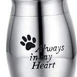 Maxbell Cremation Memorial Urn Remembrance Waterproof Souvenir Organizer Pet Urn Footprint pattern