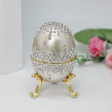 Maxbell Jewelry Storage Box Sophisticated Ornaments for Easter Festival Wedding Argent