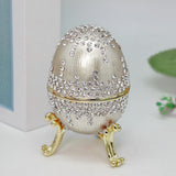 Maxbell Jewelry Storage Box Sophisticated Ornaments for Easter Festival Wedding Argent