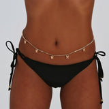 Maxbell Rhinestone Waist Chain for Girls Outfit Accessories Temperament Fashion