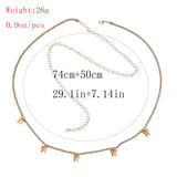 Maxbell Rhinestone Waist Chain for Girls Outfit Accessories Temperament Fashion