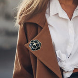 Maxbell Brooch Bridal Corsage DIY Craft Costume Decorative for Blouse Holiday Jacket Black