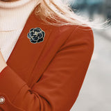 Maxbell Brooch Bridal Corsage DIY Craft Costume Decorative for Blouse Holiday Jacket Black