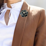 Maxbell Brooch Bridal Corsage DIY Craft Costume Decorative for Blouse Holiday Jacket Black