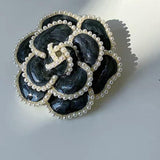 Maxbell Brooch Bridal Corsage DIY Craft Costume Decorative for Blouse Holiday Jacket Black