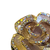 Maxbell Rose Flower Brooch Pins Elegant Floral Pins Exquisite for Party Suit Banquet White