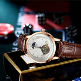 Maxbell Mechanical Automatic Watch for Men Luminous Hands 45mm for Birthday Dad