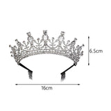 Maxbell Crown Hair Accessories Princess Tiara Wedding Tiara for Prom Christmas Style A
