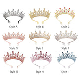 Maxbell Crown Hair Accessories Princess Tiara Wedding Tiara for Prom Christmas Style A