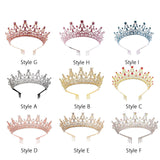 Maxbell Crown Hair Accessories Princess Tiara Wedding Tiara for Prom Christmas Style A