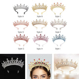 Maxbell Crown Hair Accessories Princess Tiara Wedding Tiara for Prom Christmas Style A