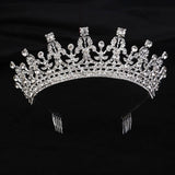 Maxbell Crown Hair Accessories Princess Tiara Wedding Tiara for Prom Christmas Style A
