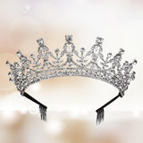 Maxbell Crown Hair Accessories Princess Tiara Wedding Tiara for Prom Christmas Style A