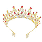 Maxbell Crown Hair Accessories Princess Tiara Wedding Tiara for Prom Christmas Style C