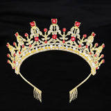 Maxbell Crown Hair Accessories Princess Tiara Wedding Tiara for Prom Christmas Style C