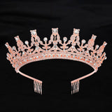 Maxbell Crown Hair Accessories Princess Tiara Wedding Tiara for Prom Christmas Style D