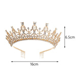 Maxbell Crown Hair Accessories Princess Tiara Wedding Tiara for Prom Christmas Style E