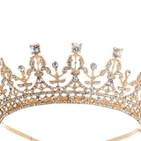 Maxbell Crown Hair Accessories Princess Tiara Wedding Tiara for Prom Christmas Style E