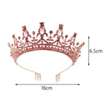 Maxbell Crown Hair Accessories Princess Tiara Wedding Tiara for Prom Christmas Style G