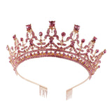 Maxbell Crown Hair Accessories Princess Tiara Wedding Tiara for Prom Christmas Style G