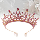 Maxbell Crown Hair Accessories Princess Tiara Wedding Tiara for Prom Christmas Style G