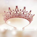 Maxbell Crown Hair Accessories Princess Tiara Wedding Tiara for Prom Christmas Style G