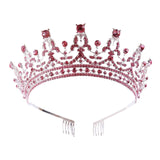 Maxbell Crown Hair Accessories Princess Tiara Wedding Tiara for Prom Christmas Style H