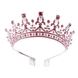 Maxbell Crown Hair Accessories Princess Tiara Wedding Tiara for Prom Christmas Style H