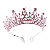 Maxbell Crown Hair Accessories Princess Tiara Wedding Tiara for Prom Christmas Style H