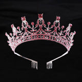 Maxbell Crown Hair Accessories Princess Tiara Wedding Tiara for Prom Christmas Style H
