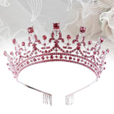Maxbell Crown Hair Accessories Princess Tiara Wedding Tiara for Prom Christmas Style H