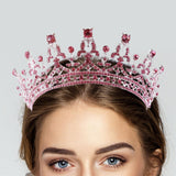 Maxbell Crown Hair Accessories Princess Tiara Wedding Tiara for Prom Christmas Style H