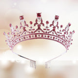 Maxbell Crown Hair Accessories Princess Tiara Wedding Tiara for Prom Christmas Style H