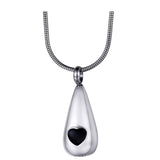 Maxbell Hanging Cremation Urn Necklace Keepsake Jewelry Rustproof for Bereavement