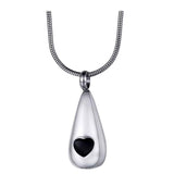 Maxbell Hanging Cremation Urn Necklace Keepsake Jewelry Rustproof for Bereavement