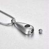 Maxbell Hanging Cremation Urn Necklace Keepsake Jewelry Rustproof for Bereavement