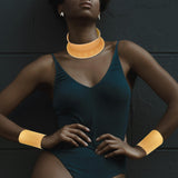 Maxbell African National Choker Bracelet Egypt Statement for Theme Party Girls Aureate