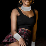 Maxbell African National Choker Bracelet Egypt Statement for Theme Party Girls Argent