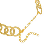 Maxbell Geometric Choker Earrings Set Retro Irregular Round Elegant Alloy for Women Aureate
