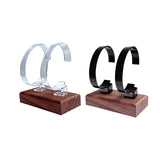 Maxbell Watch Display Stand Stable Shelf Bracelet Bangle Rack for Desk Shop Dresser Clear