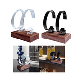 Maxbell Watch Display Stand Stable Shelf Bracelet Bangle Rack for Desk Shop Dresser Clear