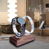 Maxbell Watch Display Stand Stable Shelf Bracelet Bangle Rack for Desk Shop Dresser Clear