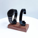 Maxbell Watch Display Stand Stable Shelf Bracelet Bangle Rack for Desk Shop Dresser Black