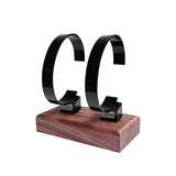 Maxbell Watch Display Stand Stable Shelf Bracelet Bangle Rack for Desk Shop Dresser Black